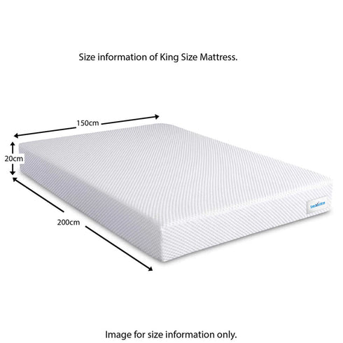 Certified Premium Therma-Pure Memory Foam Mattress with Reflex Foam & 7 Zone Support |  Medium Firm